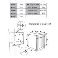 ჩასაშენებელი ღუმელი VOX EBB 2121IXXL (65 L, 2600 W) - Image 2
