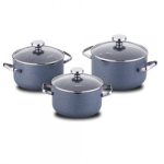ქვაბების ნაკრები KORKMAZ A2863 STONA COOKWARE SET 6 PCS